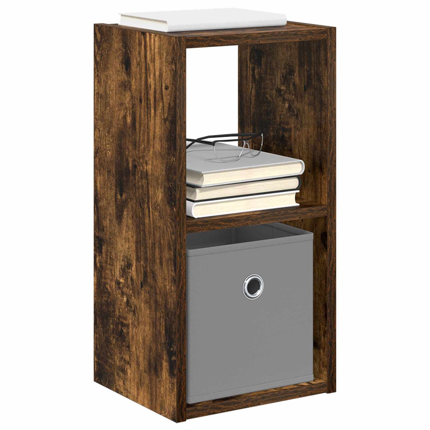 Nattbord 2 pcs Røkt eik 25,5 x 22 x 49,5 cm Konstruert tre