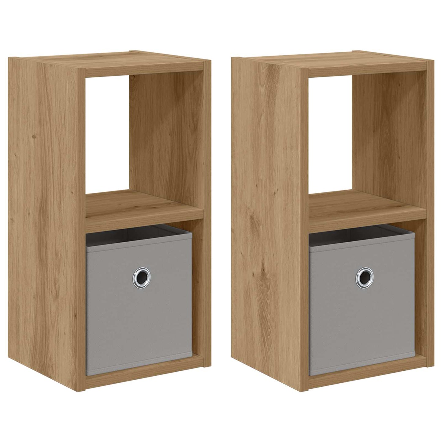 Nattbord 2 stk. Artisan Eik 25,5 x 22 x 49,5 cm Konstruert tre