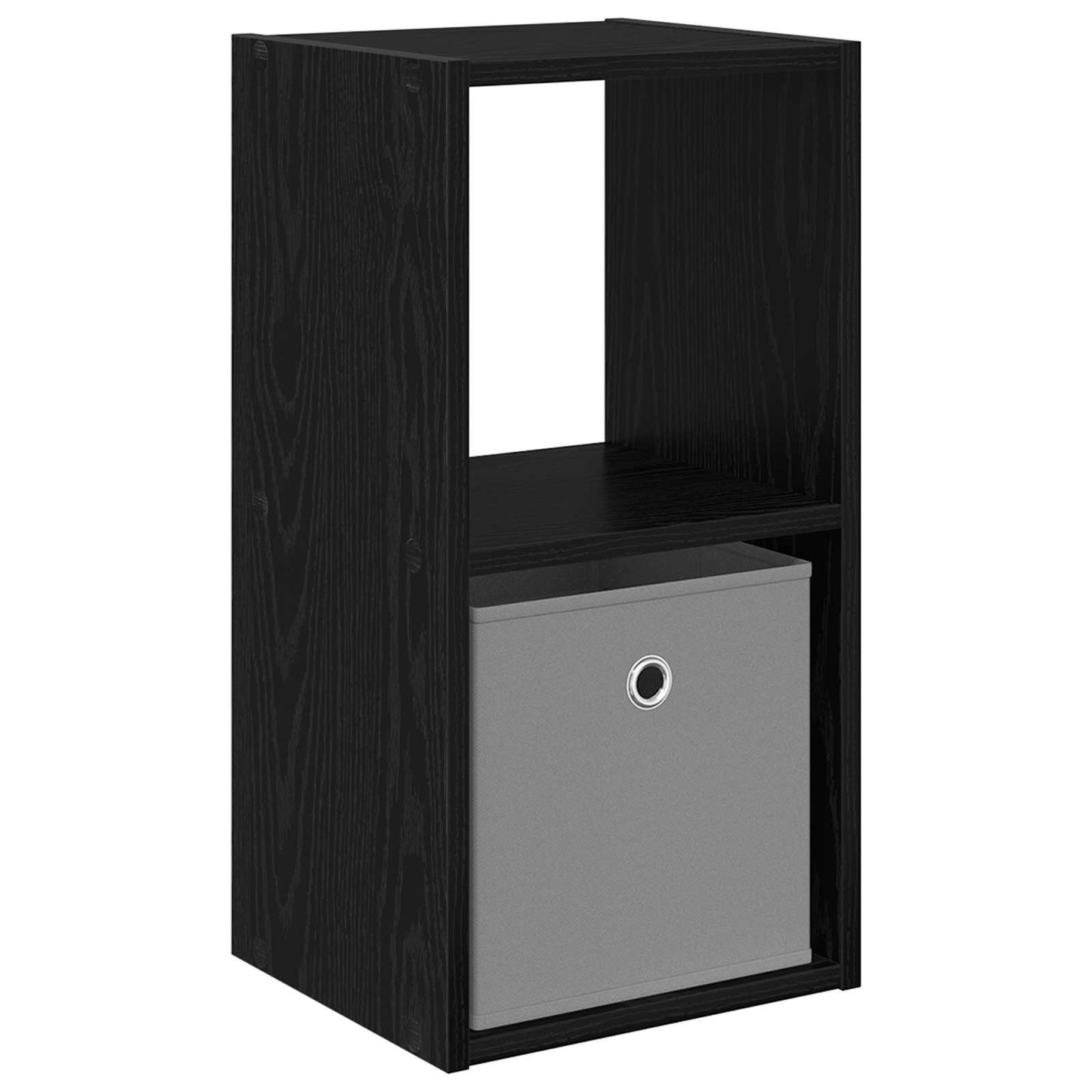 Nattbord med skuff Svart Eik 30,5 x 27 x 59,5 cm Konstruert tre