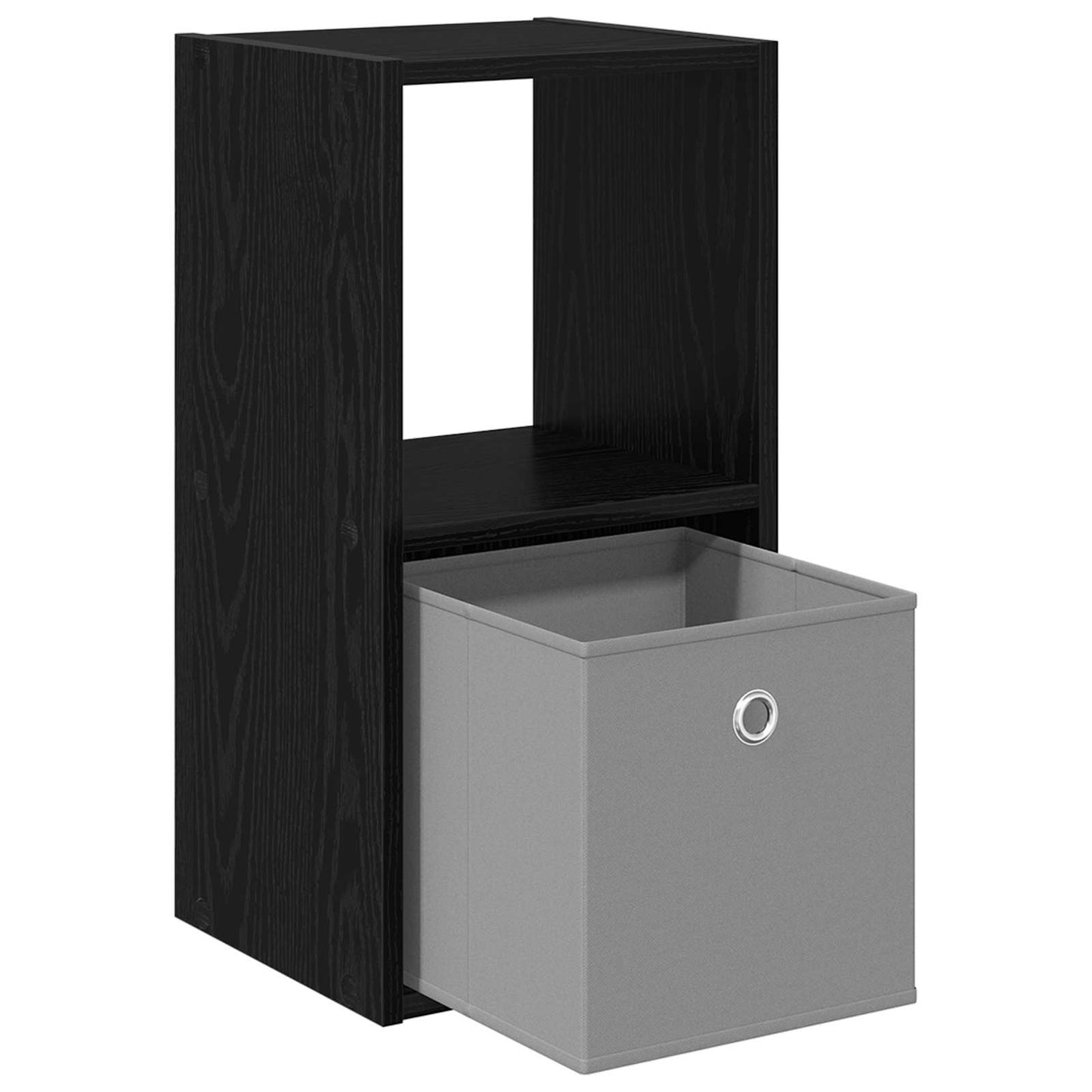 Nattbord 2 pcs Svart Eik 30,5 x 27 x 59,5 cm Konstruert tre