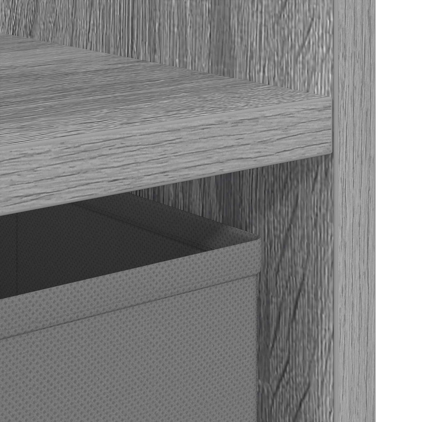 Nattbord 2 pcs Grå Sonoma 30,5 x 27 x 59,5 cm Konstruert tre