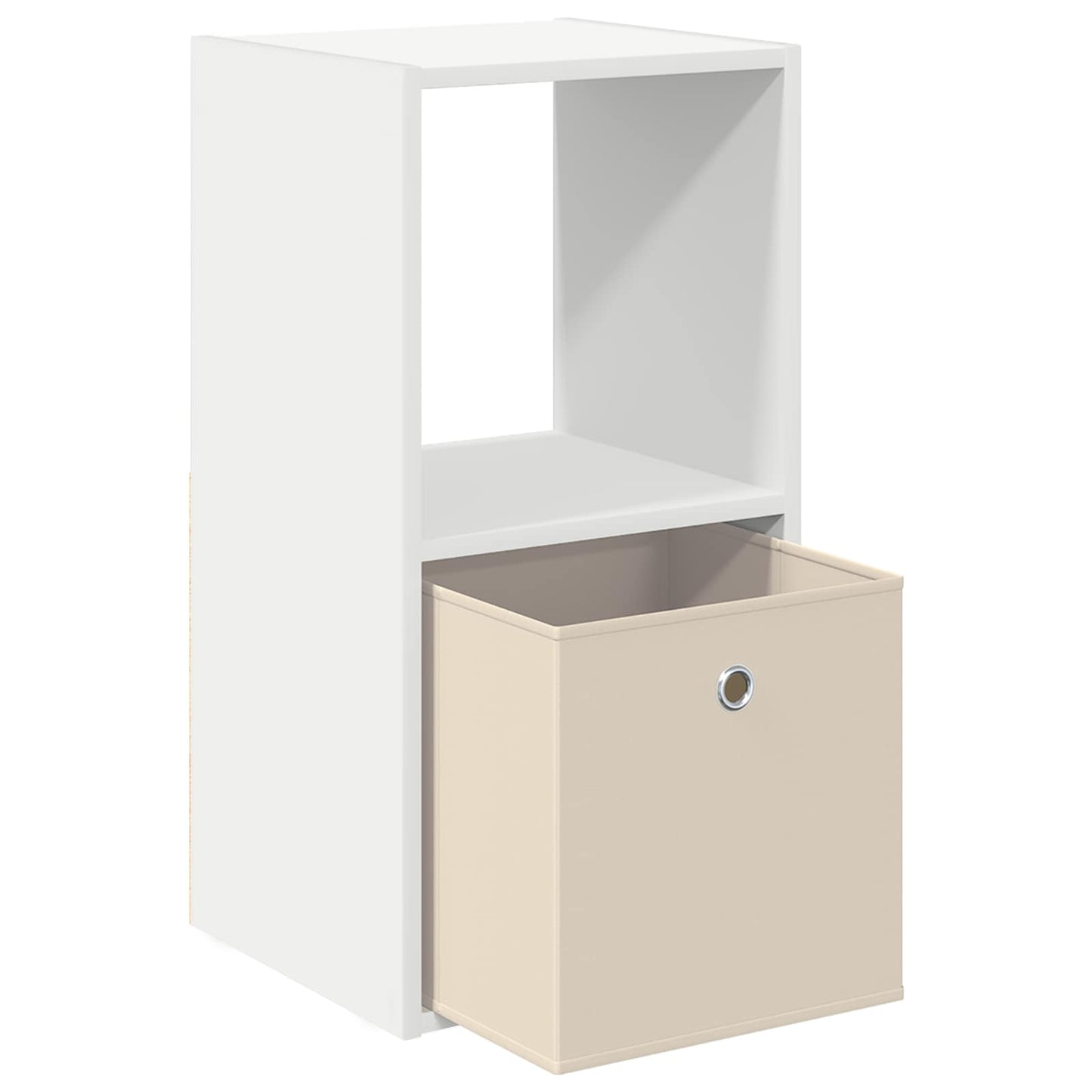 Nattbord med skuff 2 pcs Hvit 35 x 32 x 68,5 cm Konstruert tre