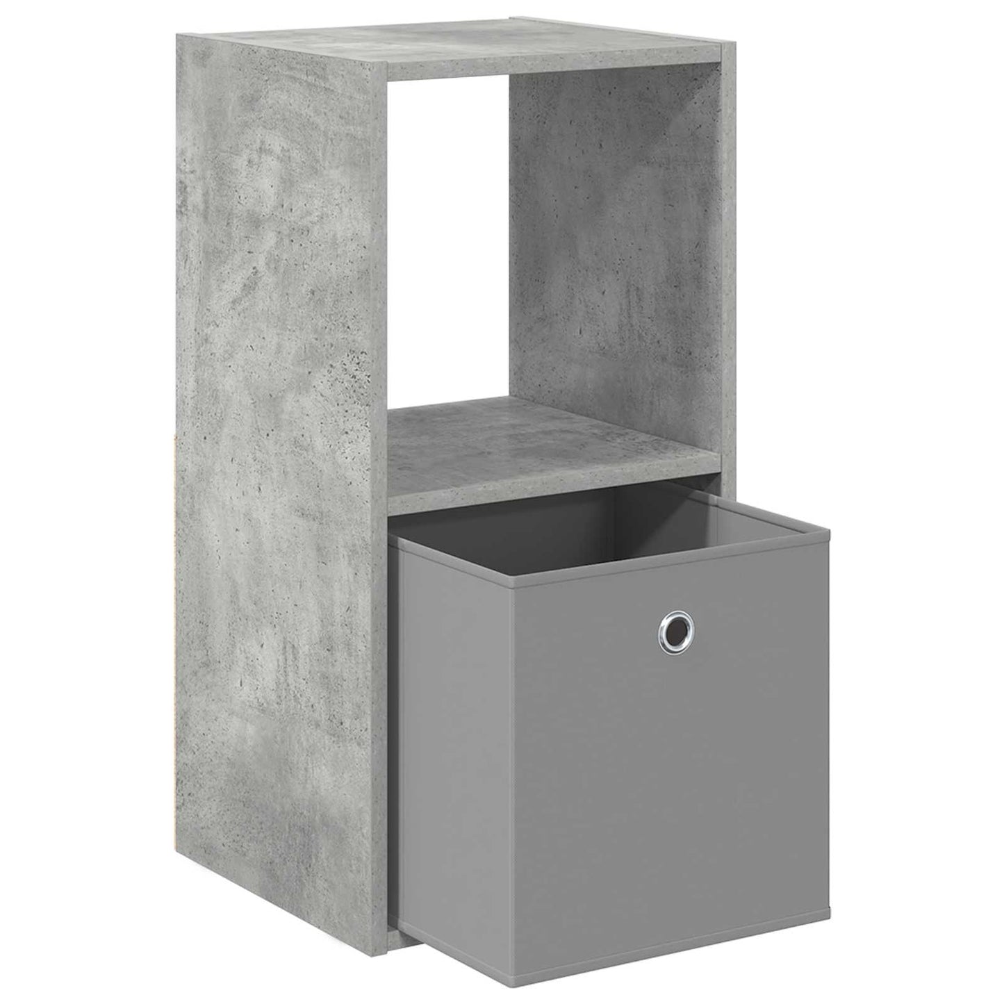 Nattbord 2 pcs Betonggrå 35 x 32 x 68,5 cm Konstruert tre