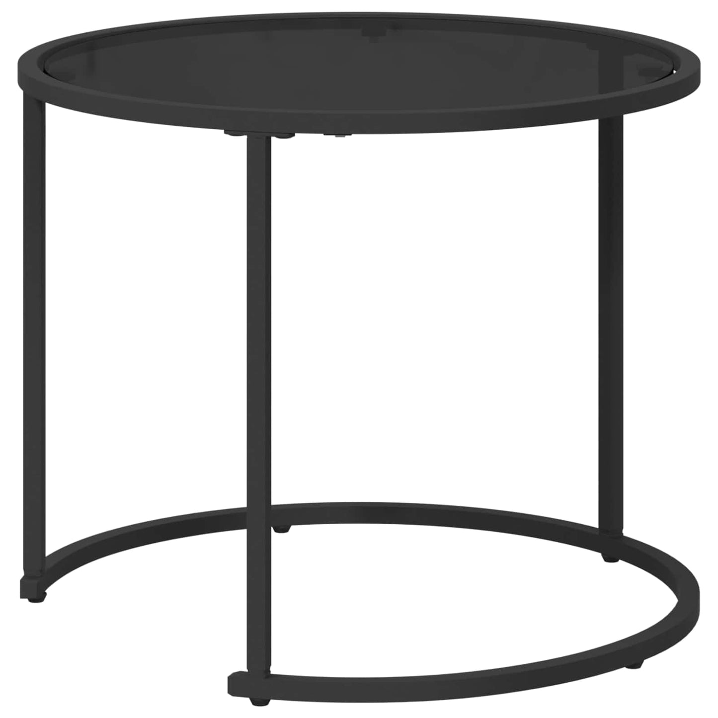 Kaffebord Sett 2 pcs 55 x 55 x 45 cm Stål