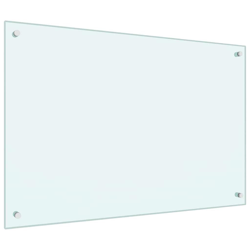 Kjøkkenbenkplate 2 pcs Hvit 90 x 60 cm herdet glass