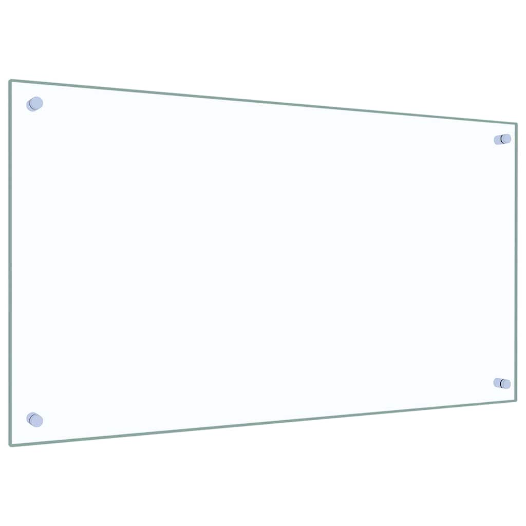 Kjøkkenbakplate 2 pcs Gjennomsiktig 90 x 50 cm herdet glass vidaXL