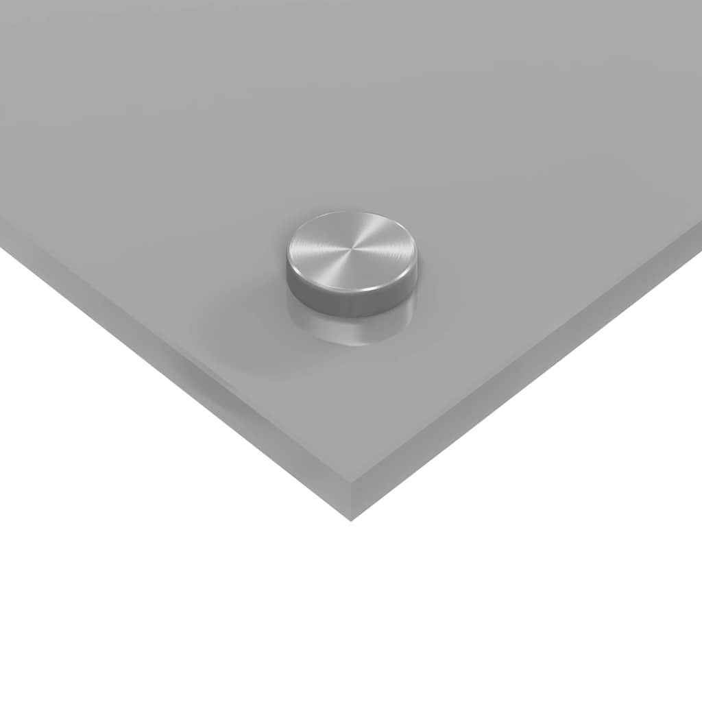 Kjøkkenbakplate 2 pcs Lysegrå 70 x 40 cm herdet glass vidaXL