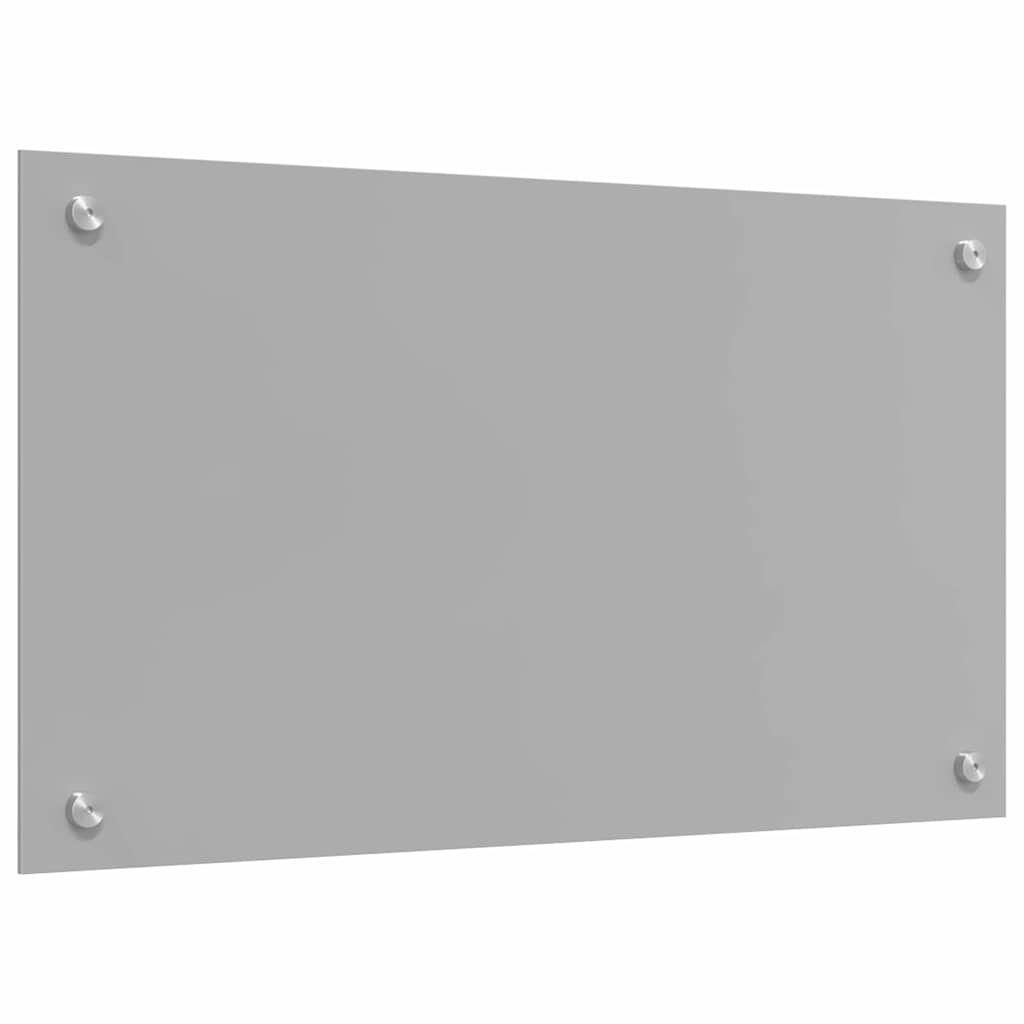 Kjøkkenbakplate 2 pcs Lysegrå 70 x 40 cm herdet glass vidaXL