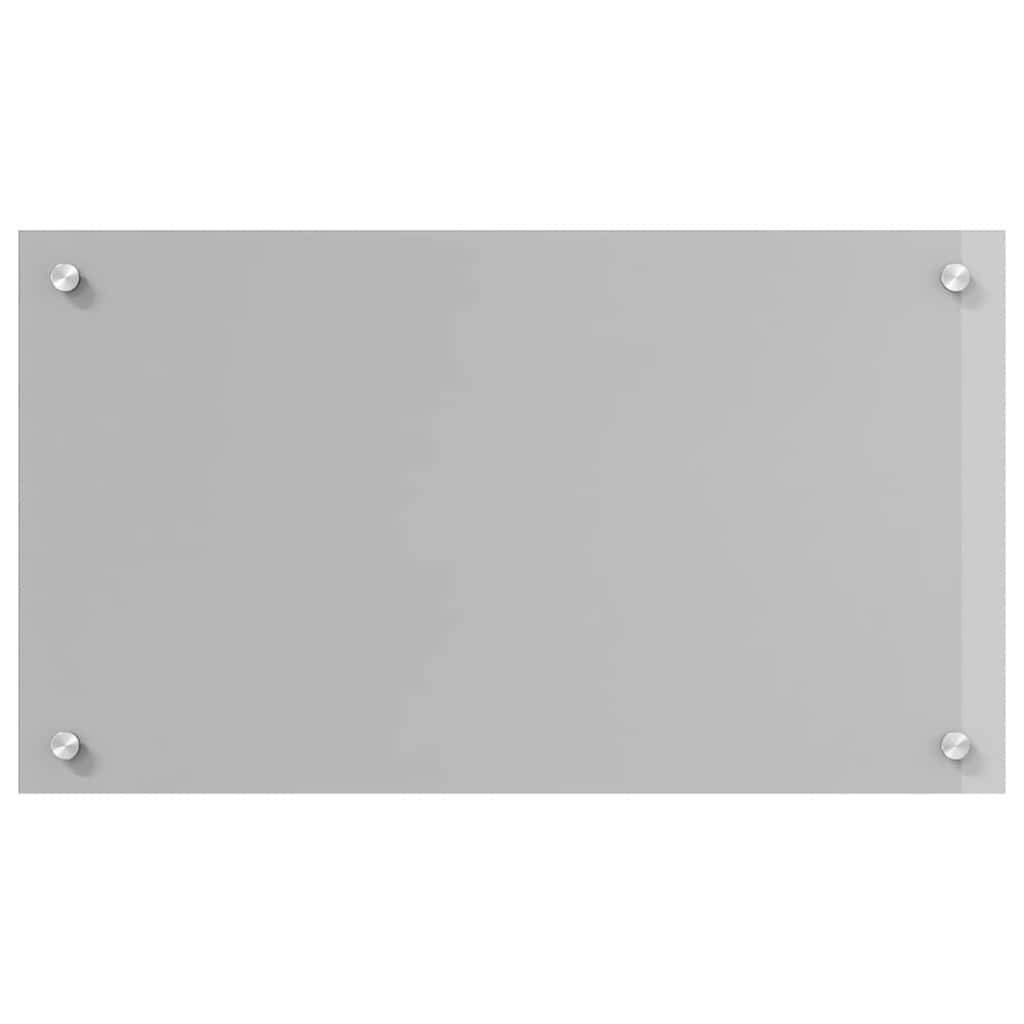 Kjøkkenbakplate 2 pcs Lysegrå 70 x 40 cm herdet glass vidaXL