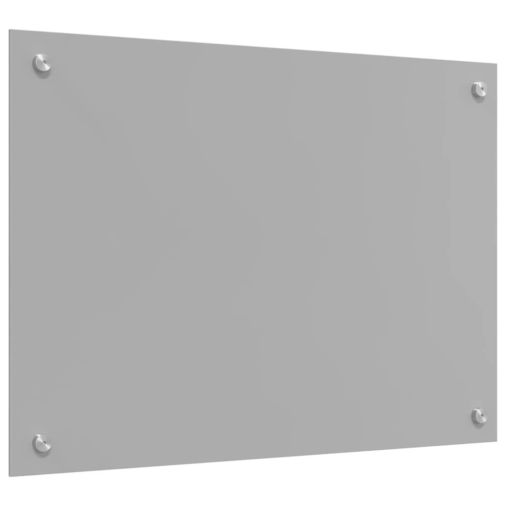 Kjøkkenbakplate 2 pcs Lysegrå 70 x 50 cm herdet glass vidaXL