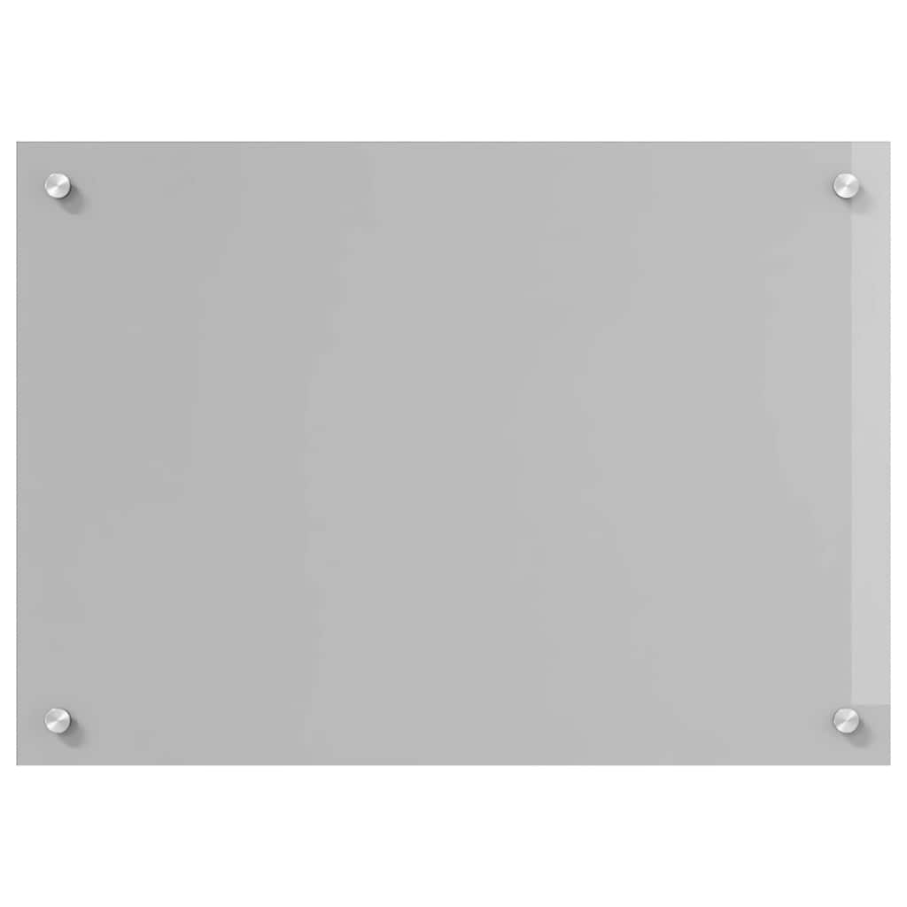 Kjøkkenbakplate 2 pcs Lysegrå 70 x 50 cm herdet glass vidaXL