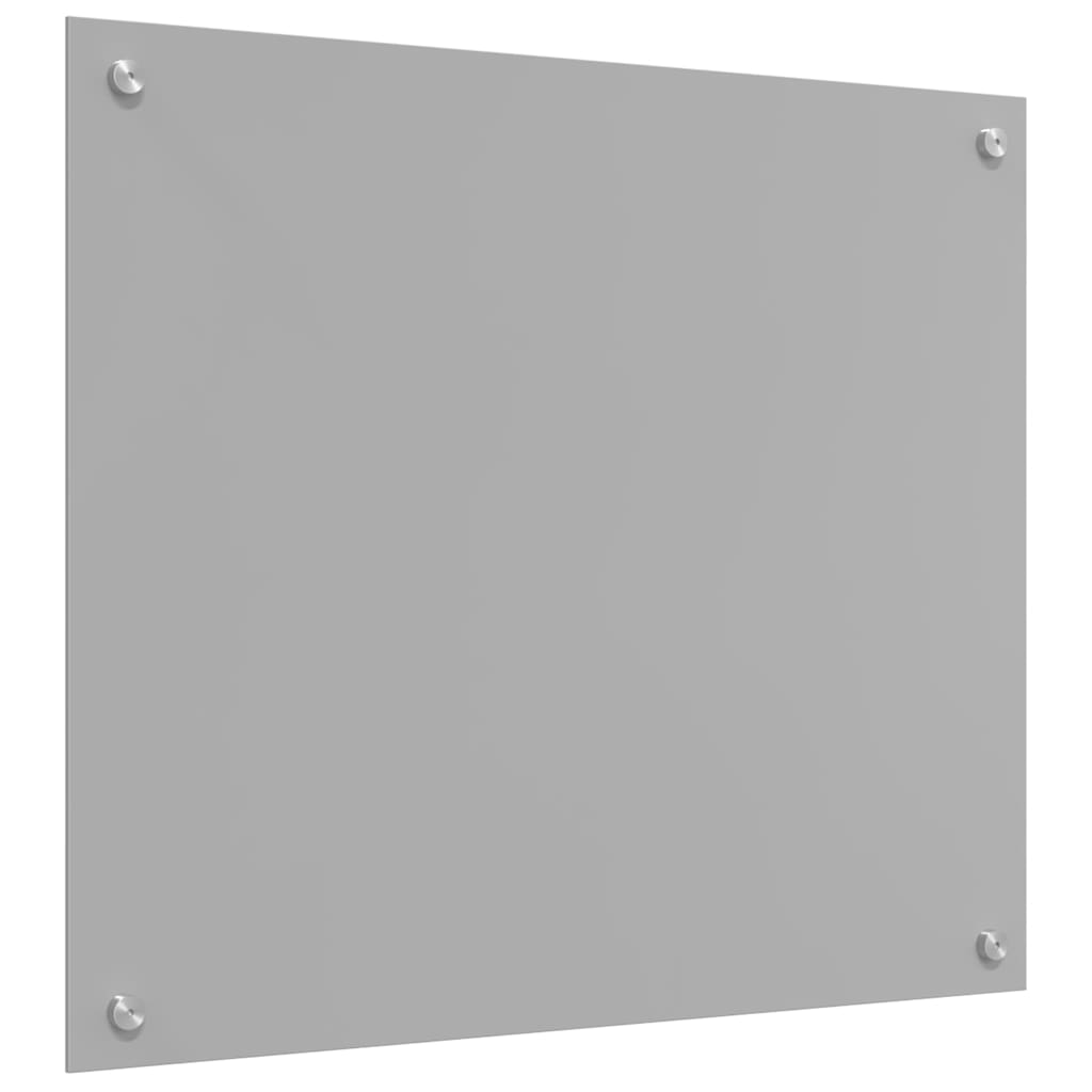 Kjøkkenbenkplate 2 pcs Lysegrå 70 x 60 cm herdet glass