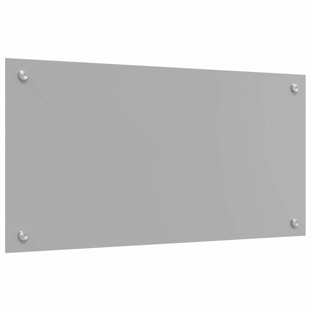 Kjøkkenbakplate 2 pcs Lysegrå 80 x 40 cm herdet glass vidaXL