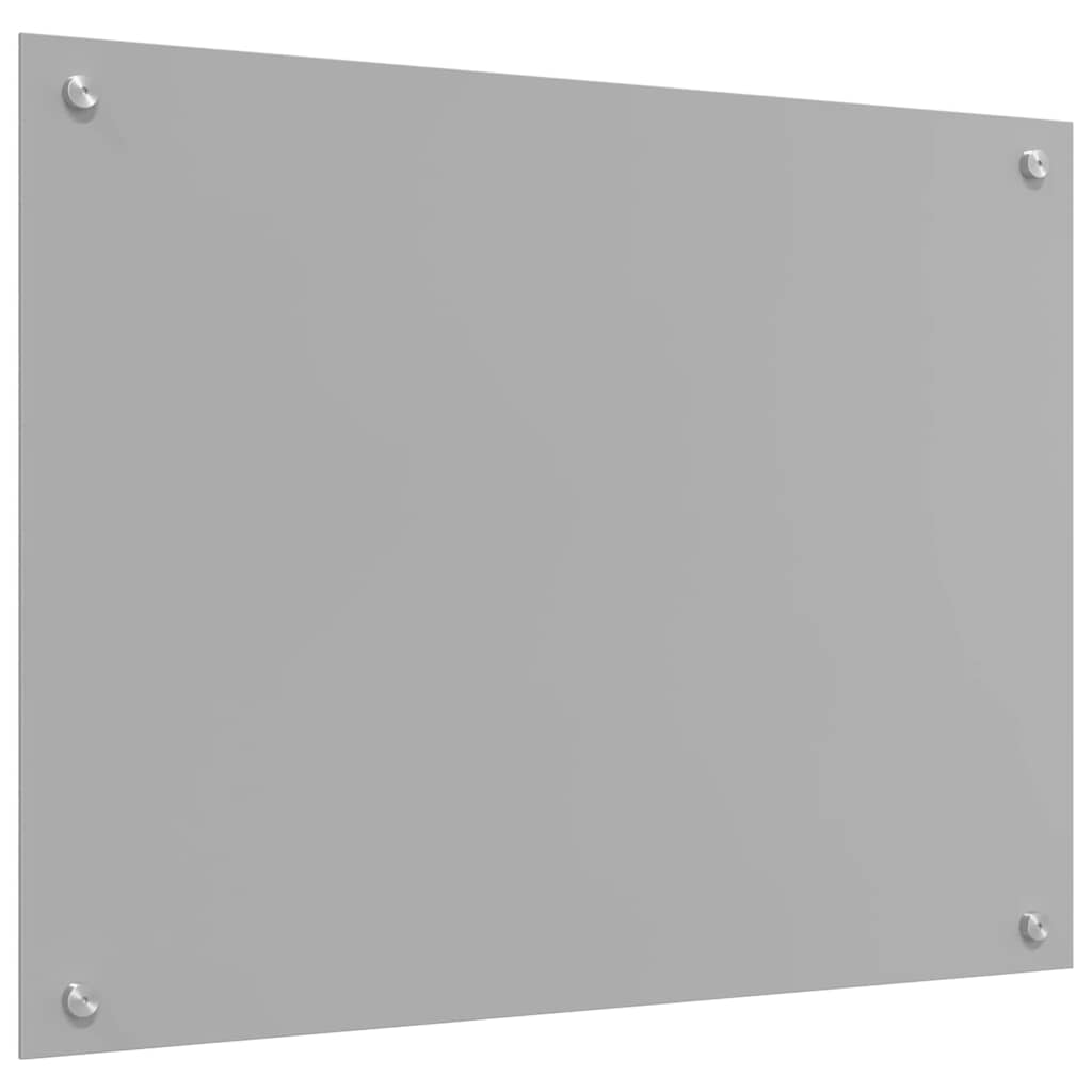 Kjøkkenbenkplate 2 pcs Lysegrå 80 x 60 cm herdet glass