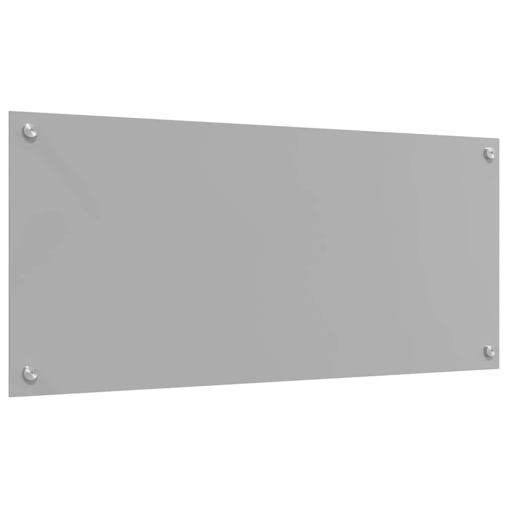 Kjøkkenbenkplate 2 pcs Lysegrå 90 x 40 cm herdet glass