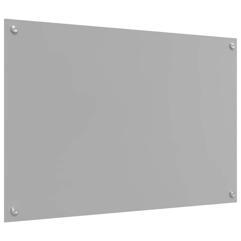 Kjøkkenbenkplate 2 pcs Lysegrå 90 x 60 cm herdet glass