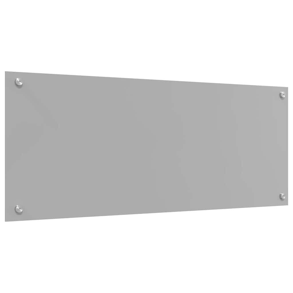 Kjøkkenbenkplate 2 pcs Lysegrå 100 x 40 cm herdet glass