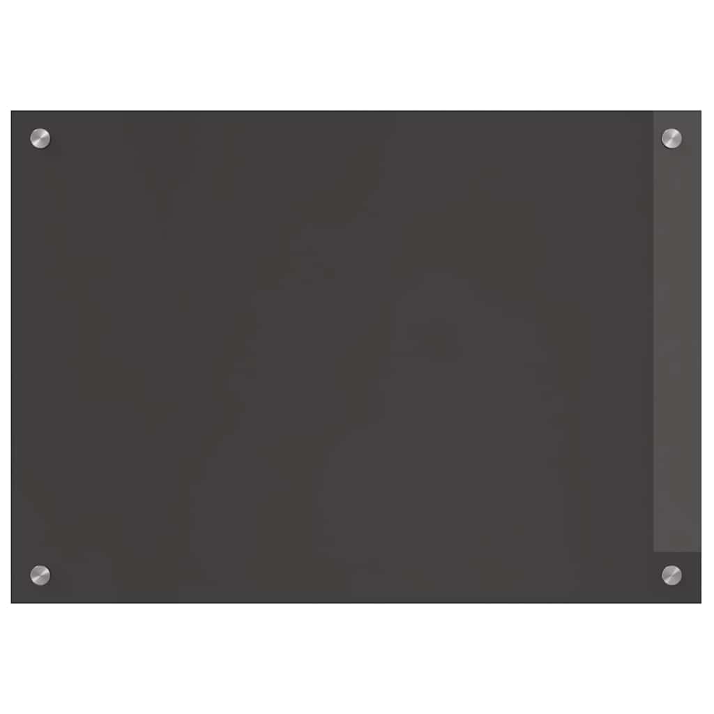 Kjøkkenbenkplate 2 pcs Mørkegrå 70 x 50 cm herdet glass