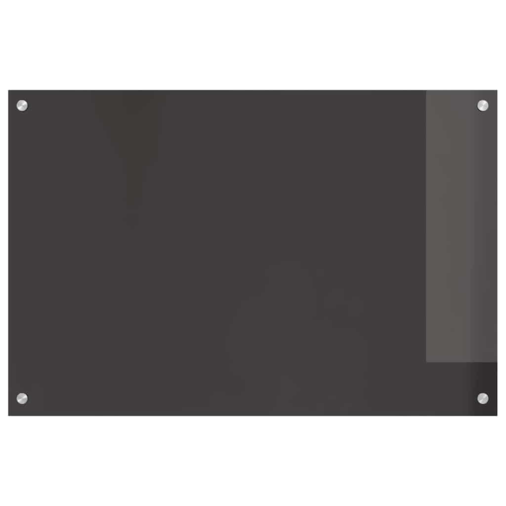 Kjøkkenbenkplate 2 pcs Mørkegrå 90 x 60 cm herdet glass