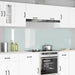 Kjøkkenbenkplate 2 pcs Hvit 110 x 60 cm herdet glass