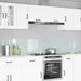 Kjøkkenbenkplate 2 pcs Hvit 120 x 40 cm herdet glass