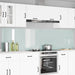 Kjøkkenbenkplate 2 pcs Hvit 120 x 60 cm herdet glass