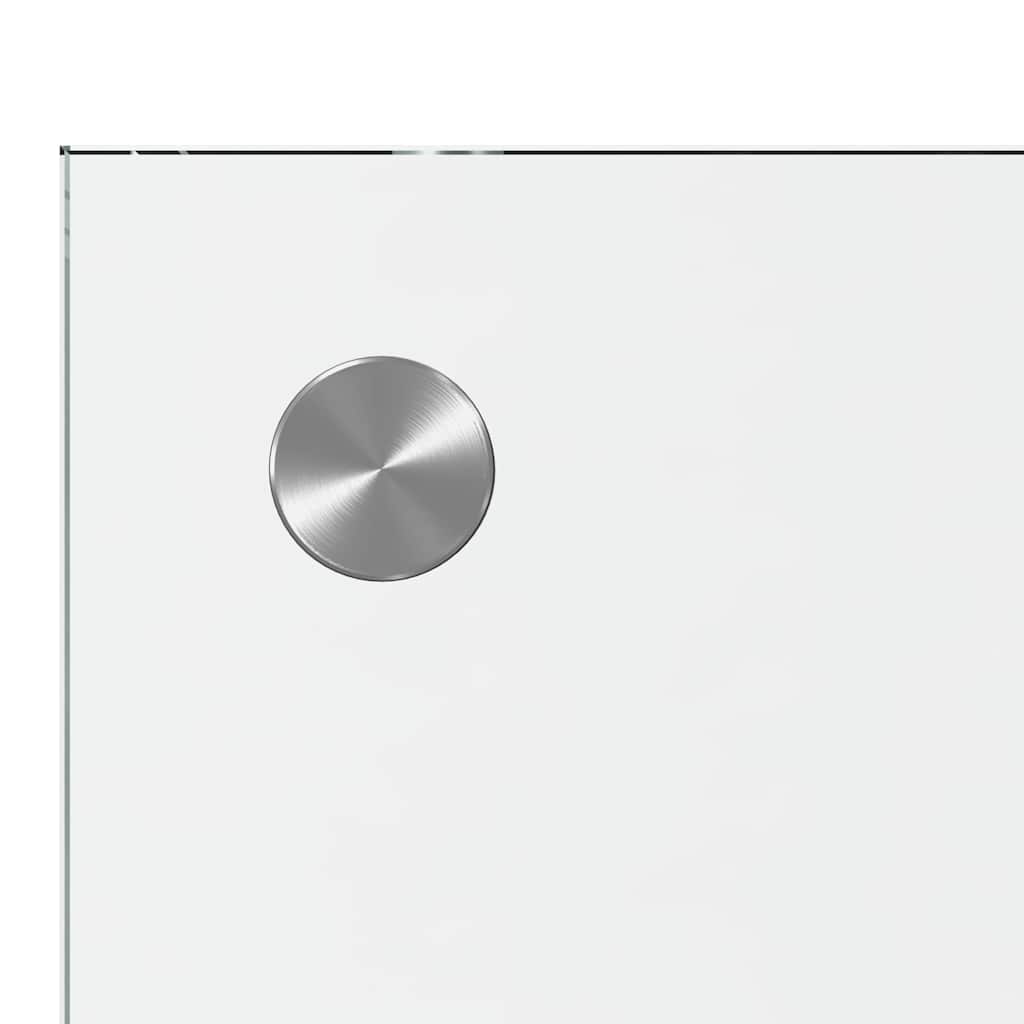 Kjøkkenbenkplate 2 pcs Gjennomsiktig 110 x 50 cm herdet glass