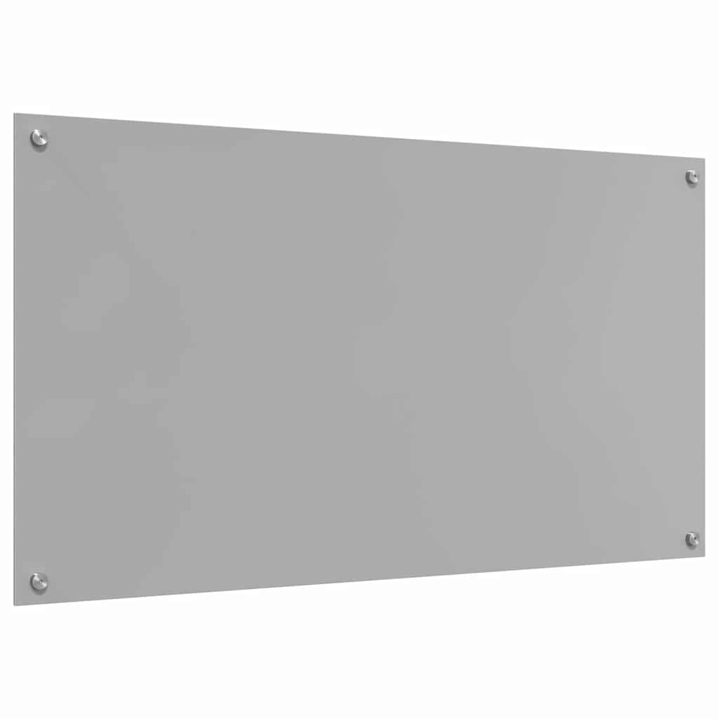Kjøkkenbenkplate 2 pcs Lysegrå 110 x 60 cm herdet glass