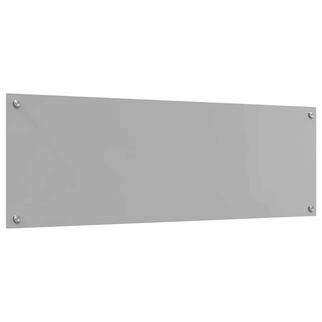 Kjøkkenbenkplate 2 pcs Lysegrå 120 x 40 cm herdet glass