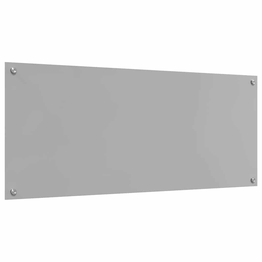 Kjøkkenbenkplate 2 pcs Lysegrå 120 x 50 cm herdet glass