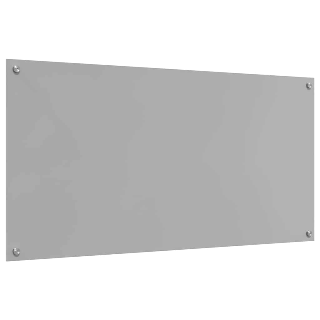 Kjøkkenbenkplate 2 pcs Lysegrå 120 x 60 cm herdet glass