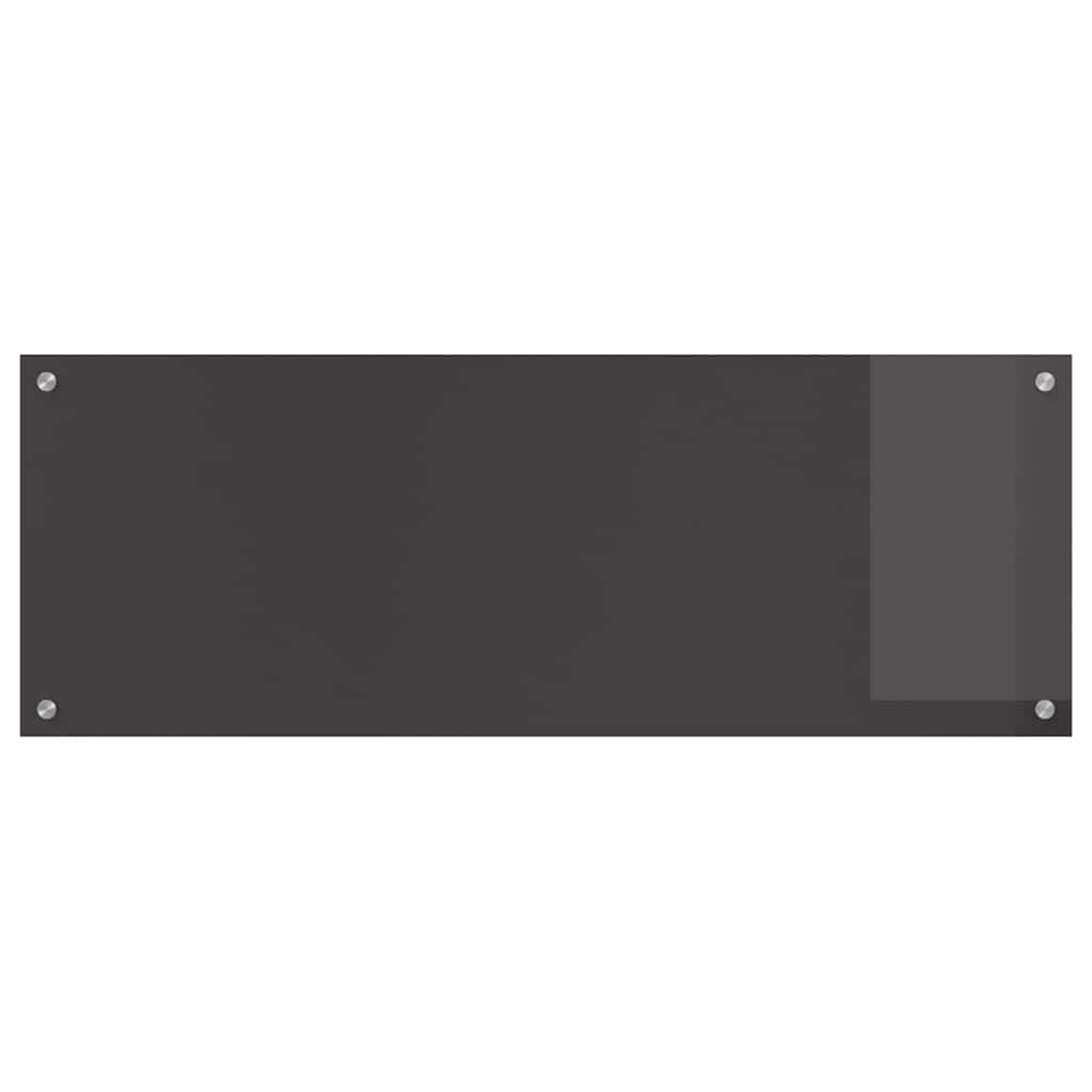 Kjøkkenbenkplate 2 pcs Mørkegrå 110 x 40 cm herdet glass