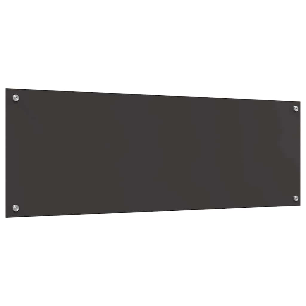 Kjøkkenbenkplate 2 pcs Mørkegrå 120 x 40 cm herdet glass
