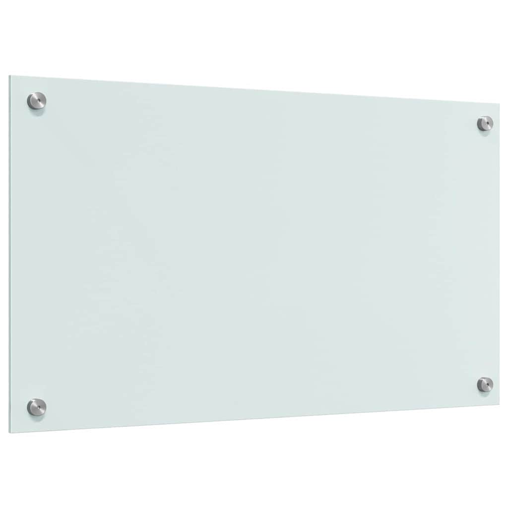 Kjøkkenbenkplate 2 pcs Hvit 70 x 40 cm herdet glass