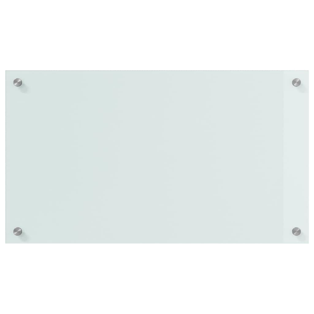 Kjøkkenbenkplate 2 pcs Hvit 70 x 40 cm herdet glass