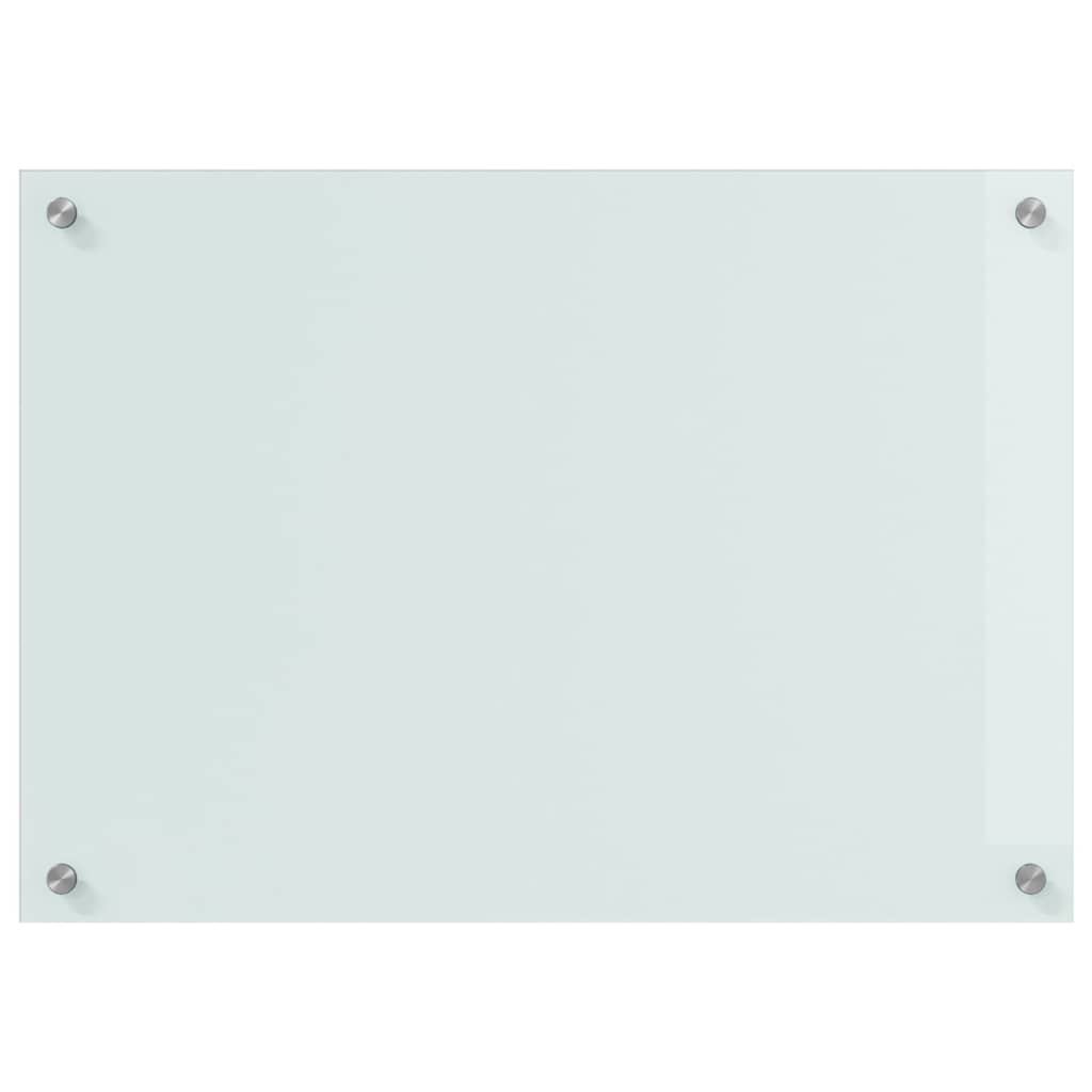 Kjøkkenbenkplate 2 pcs Hvit 70 x 50 cm herdet glass