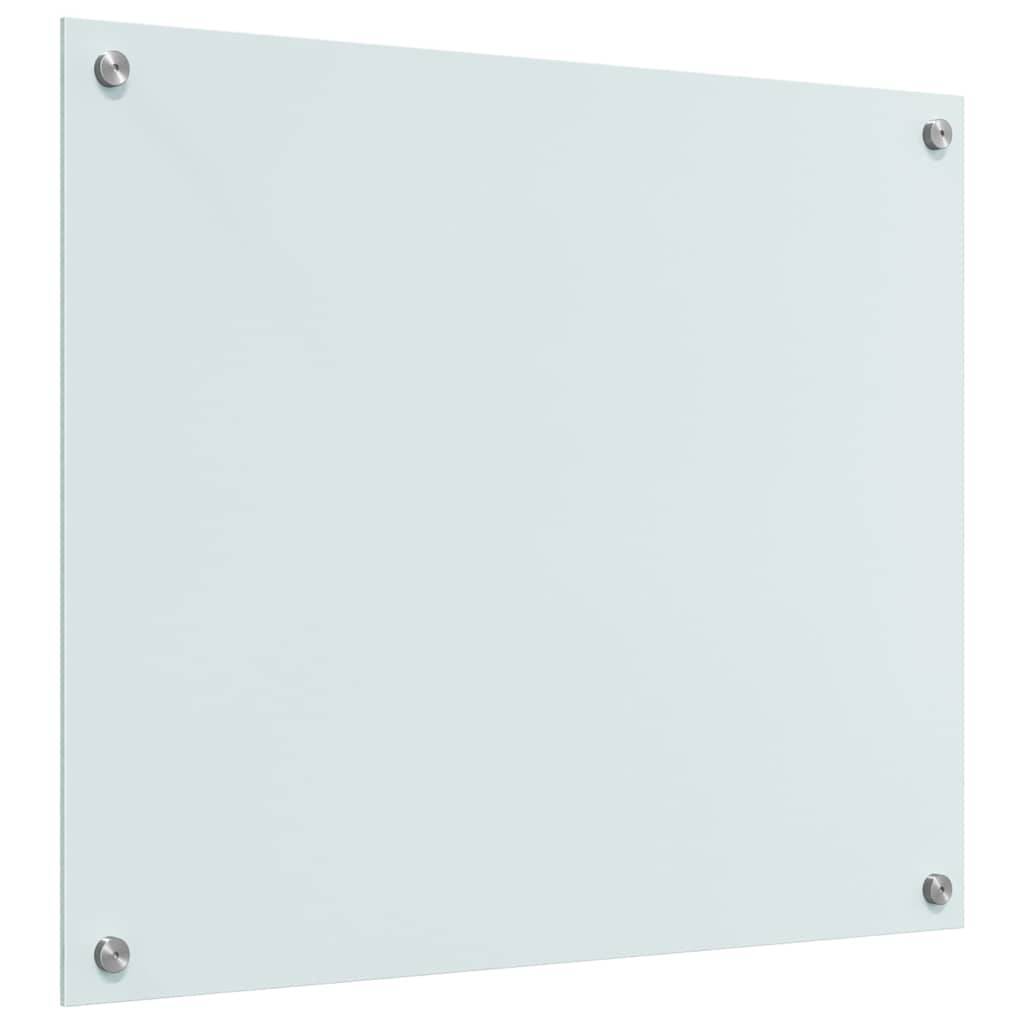 Kjøkkenbenkplate 2 pcs Hvit 70 x 60 cm herdet glass
