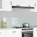 Kjøkkenbenkplate 2 pcs Hvit 80 x 40 cm herdet glass