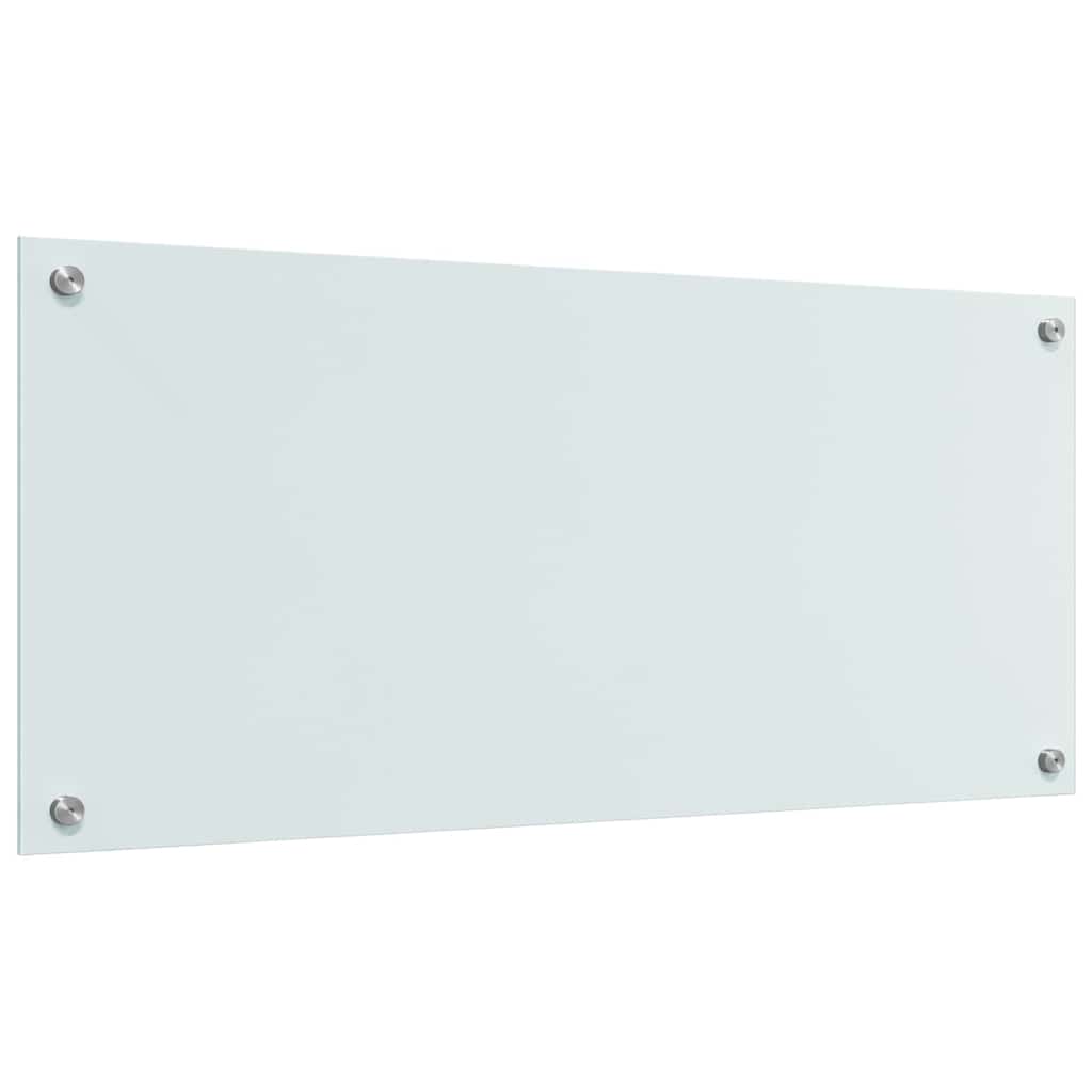 Kjøkkenbenkplate 2 pcs Hvit 90 x 40 cm herdet glass