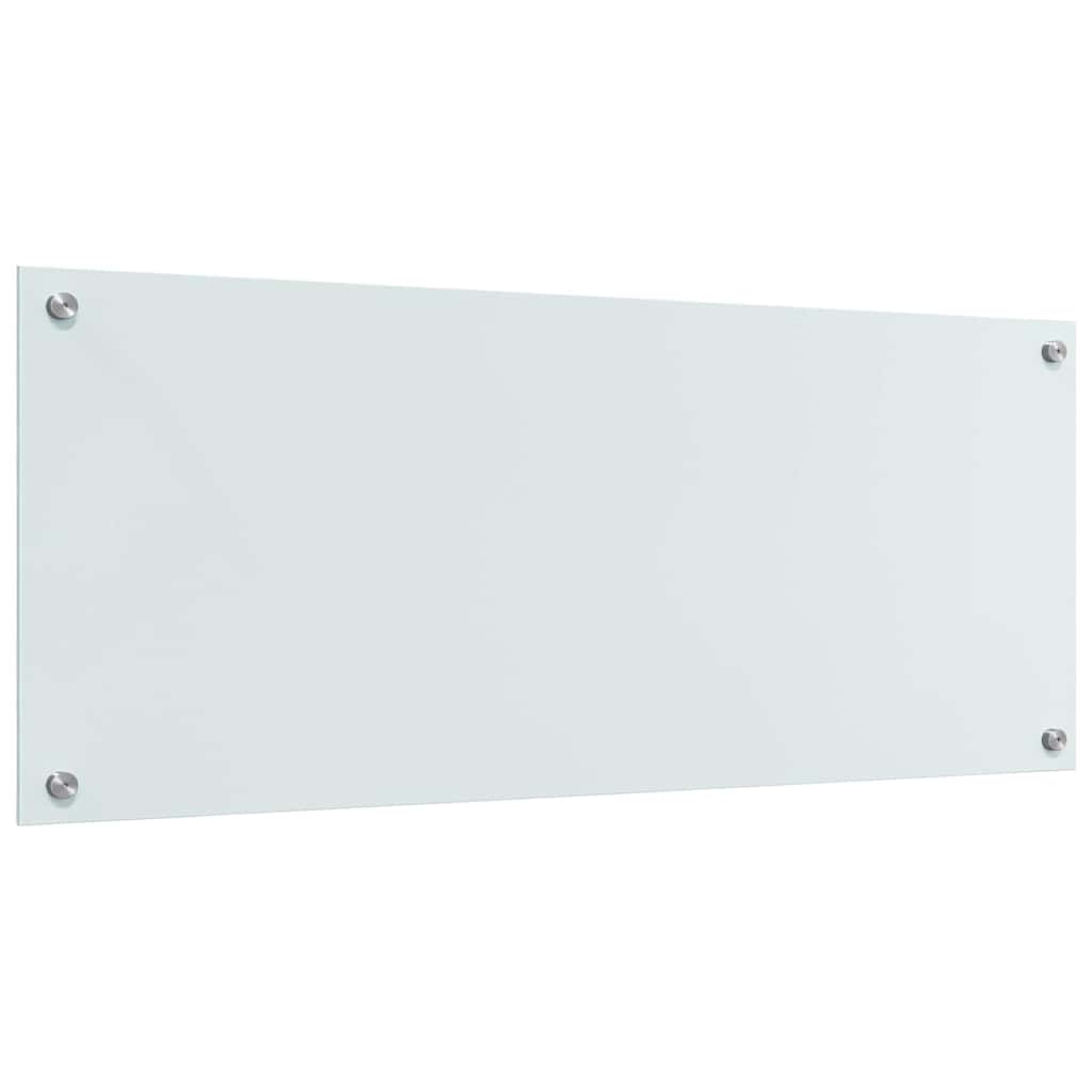 Kjøkkenbenkplate 2 pcs Hvit 100 x 40 cm herdet glass