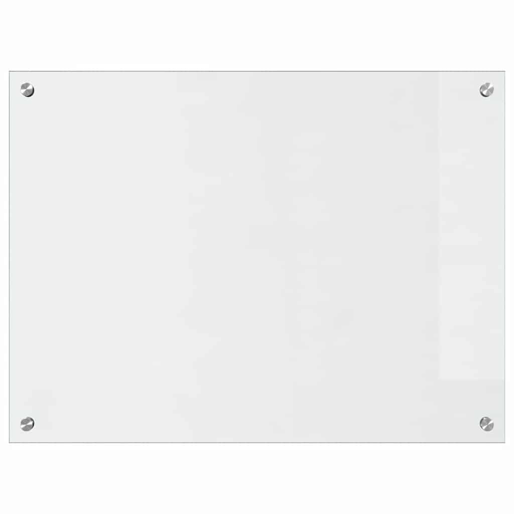 Kjøkkenbenkplate 2 pcs Gjennomsiktig 80 x 60 cm herdet glass