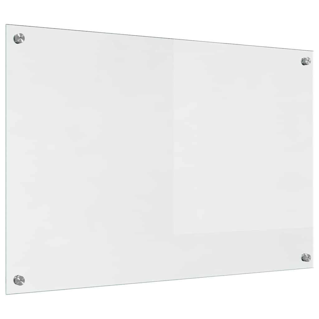 Kjøkkenbenkplate 2 pcs Gjennomsiktig 90 x 60 cm herdet glass