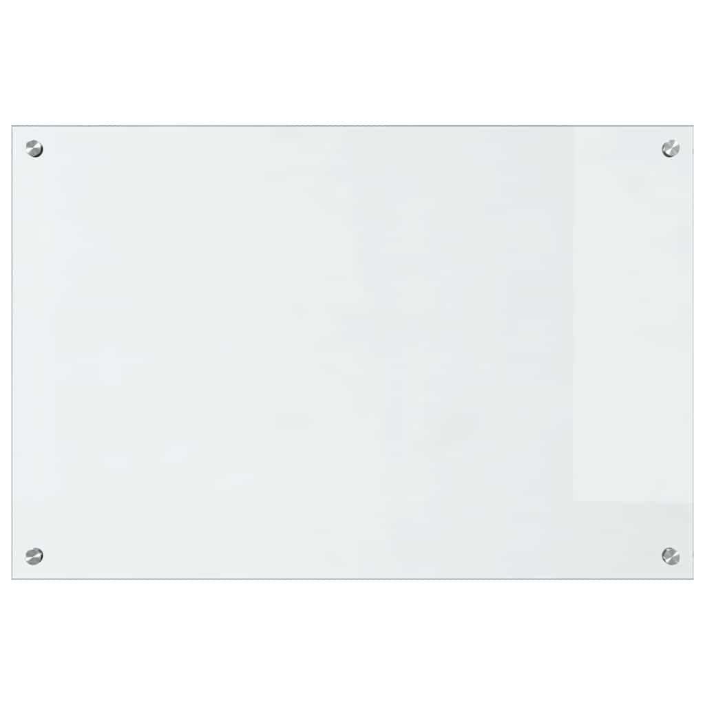 Kjøkkenbenkplate 2 pcs Gjennomsiktig 90 x 60 cm herdet glass