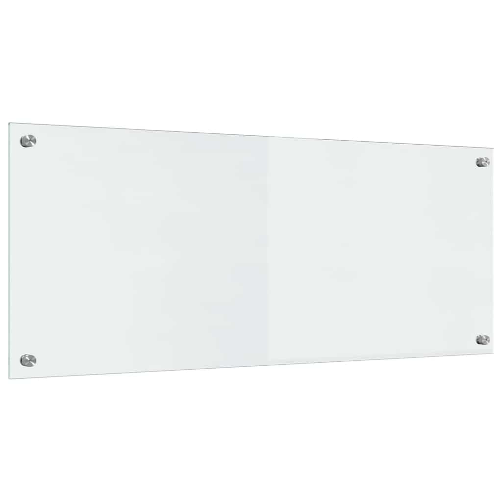 Kjøkkenbenkplate 2 pcs Gjennomsiktig 100 x 40 cm herdet glass