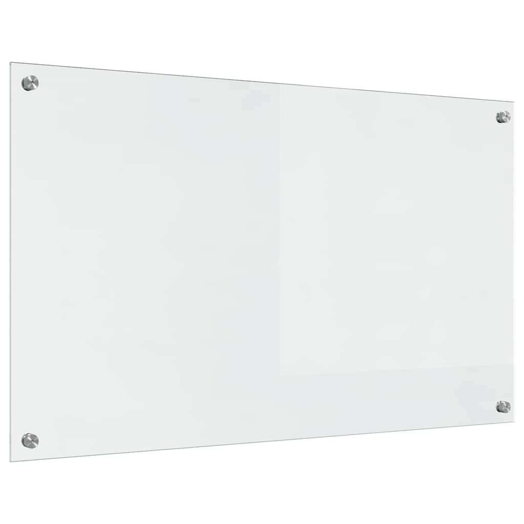 Kjøkkenbenkplate 2 pcs Gjennomsiktig 100 x 60 cm herdet glass