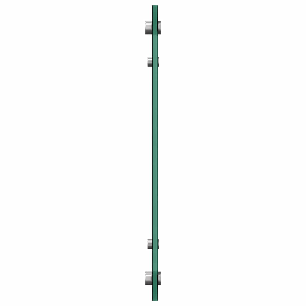 Kjøkkenbenkplate 2 pcs Svart 70 x 40 cm herdet glass