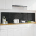 Kjøkkenbenkplate 2 pcs Svart 100 x 50 cm herdet glass