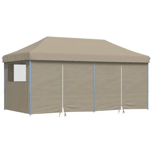 Partytelt Pop-up Gråbrun 580 x 292 x 315 cm Oxford Stoff