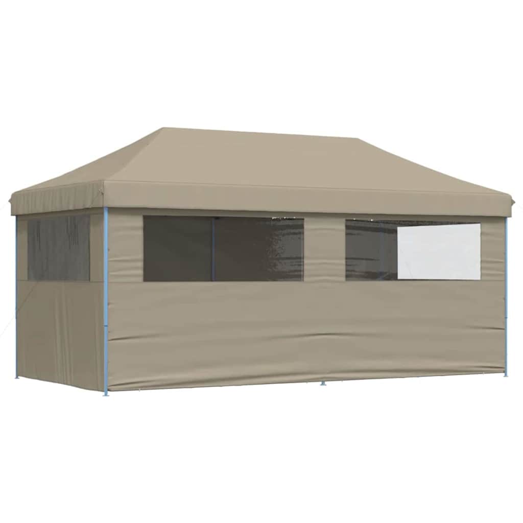 Partytelt Pop-up Gråbrun 580 x 292 x 315 cm Oxford Stoff