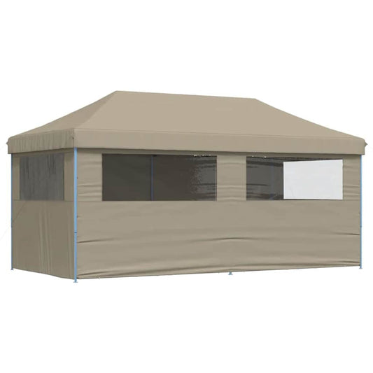 Partytelt Pop-up Gråbrun 580 x 292 x 315 cm Oxford Stoff